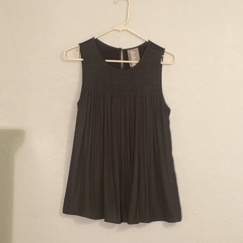 Anthropologie olive green blouse